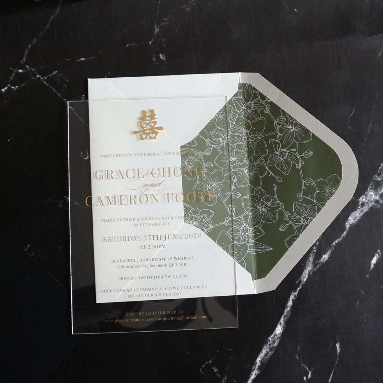 Marriage Invitation Card Transparent Acrylic Invitation Personalized Custom